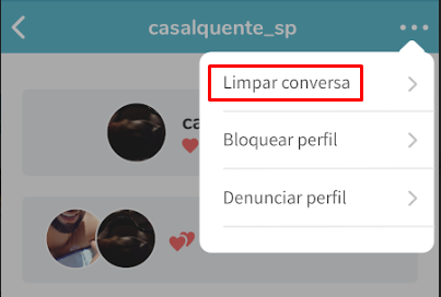 Menu conversa