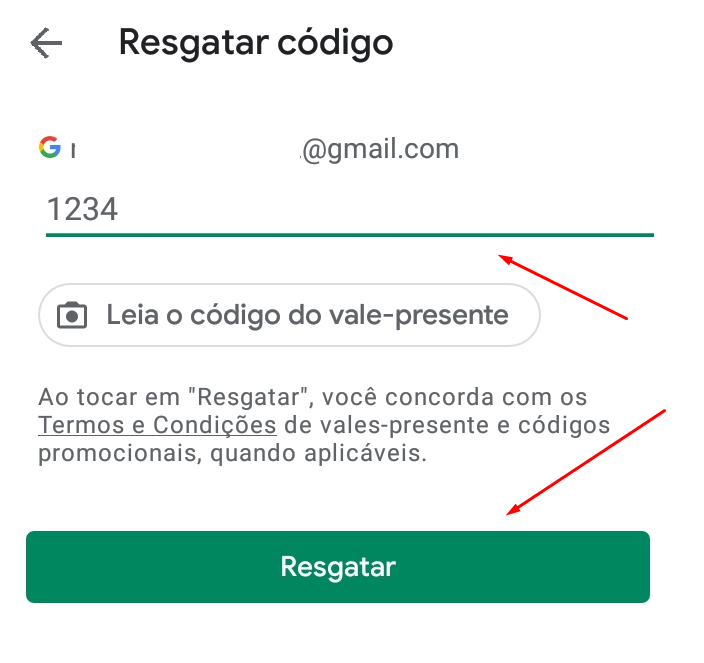 Como resgatar código vale presente no Google Play 