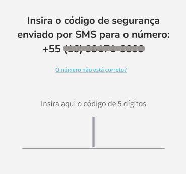 Campo para inserir número de telefone