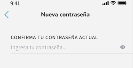Cambiar información de acceso