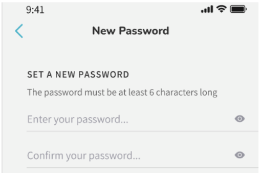 Set new password