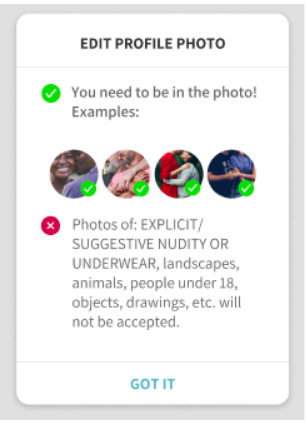 Selecting new photo